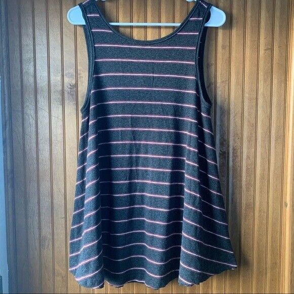 ‘We the Free' Striped Gray Tank Top - Women's Size Petite Small - Picture 1 of 8